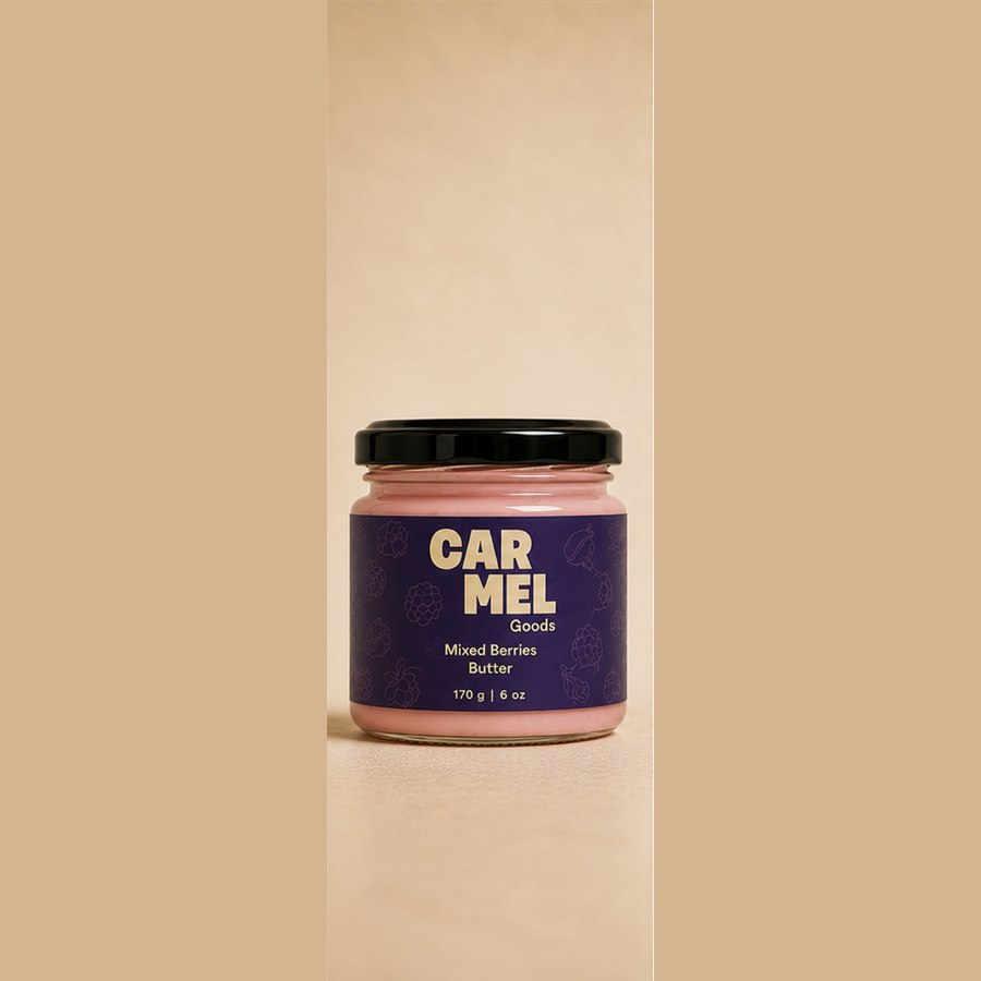 Jar of CARMEL Goods Mixed Berries Butter